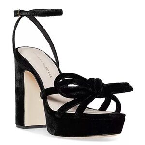 Loeffler Randall Melany Black Platform Bow Heel